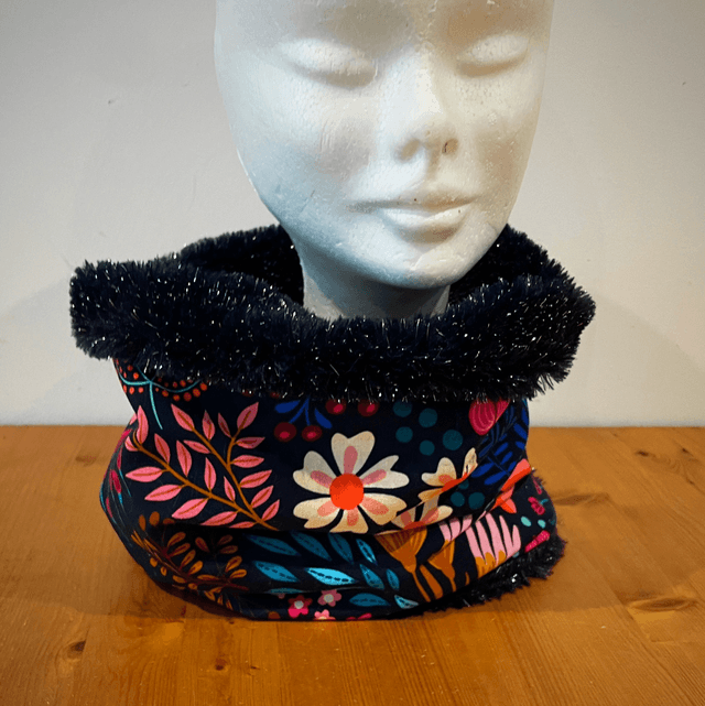 Snood , tour de cou Adulte ou Enfant bliss bleu