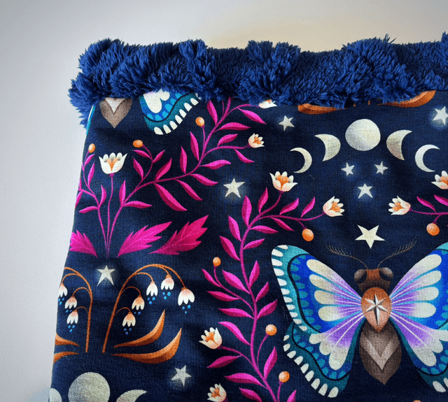 Snood , tour de cou Adulte ou Enfant Butterfly bleu