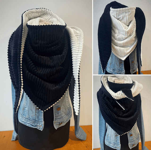 Maxi Chèche Happy Elise black & White 