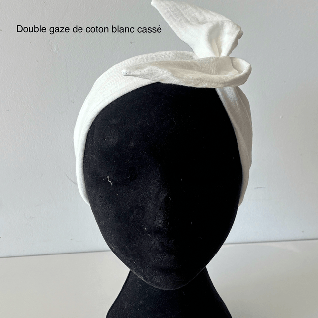 Bandeau rigide en double gaze de coton 