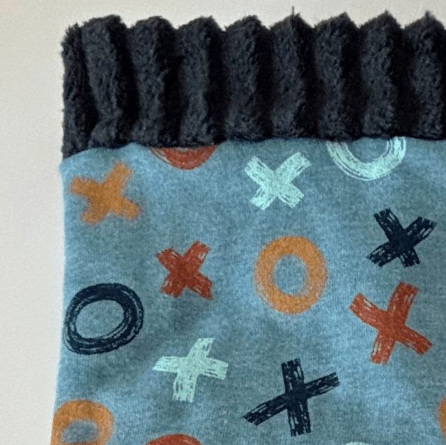 Tour de cou Snood Garçon Dog en 5-12 ans ou 2-5 ans bleu et jaune