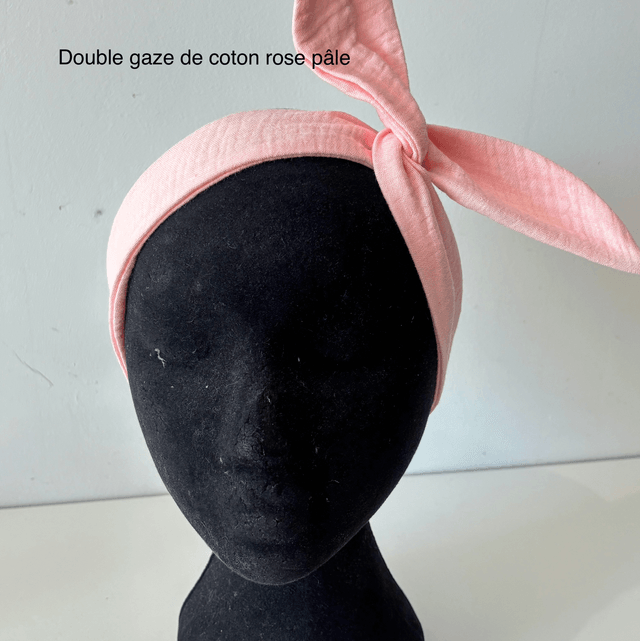 Bandeau rigide en double gaze de coton 