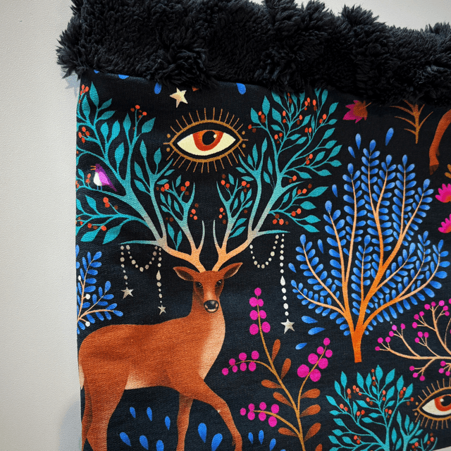 Snood , tour de cou Adulte ou Enfant Happy Rennes vert et noir 