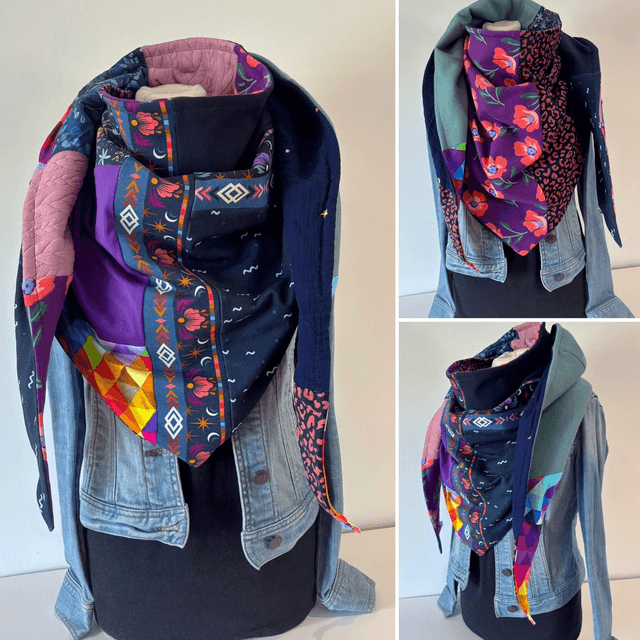 Maxi Chèche E318 Patchwork double Été